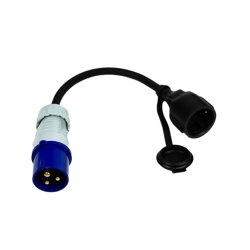 CEE Kabel Adapter Stecker auf Schutzkontakt-Kupplung IP44 Electraline...