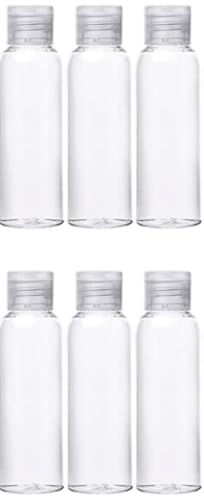 6x 100 ml Reiseflasche Set zum Befüllen - Reiseset, Behälter für Flug, Tube,...