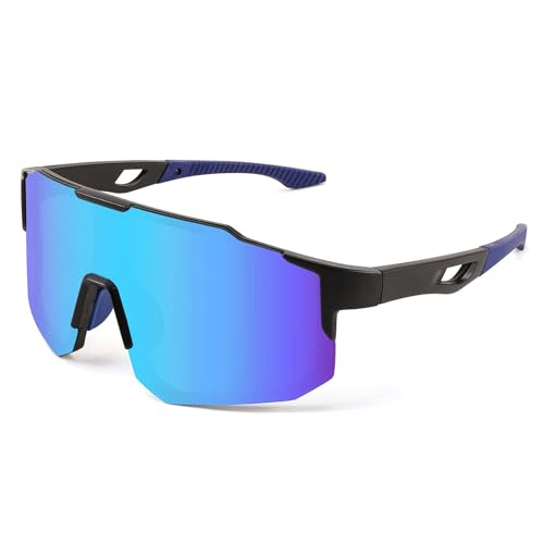 FEISEDY Sport Sonnenbrille Herren Damen Fahrradbrille Radbrille Verspiegelt Sportbrille...