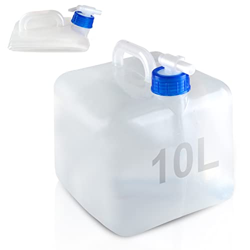 STURME 5/10/15/20L Wasserkanister Faltbar BPA-frei,Wasserbehälter Mit Hahn und...