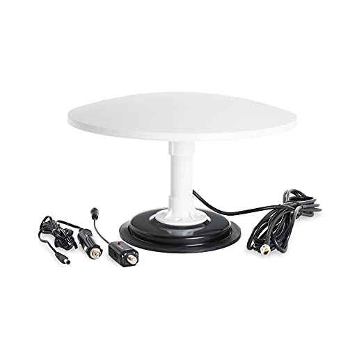 KUMA Cosmos DVBT2 Antenne mit Verstärker - Draussen Fernseher DVBT 2 Dachantenne HDTV Kit...