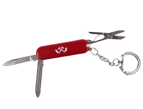 Zunftbedarfde Mini Taschenmesser als Schlüsselanhänger Schlägel und Eisen Bergbau...