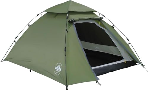 Lumaland Pop Up Camping Zelt | 2-3 Personen Kuppelzelt 215 x 195 x 120 cm| 4 Jahreszeiten...