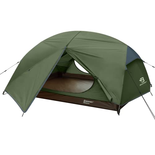 Bessport Zelt 2 Personen Camping Zelt 2 Türen Ultraleicht wasserdicht leicht und einfach...