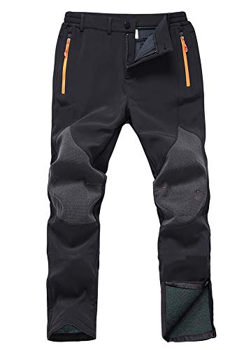 Gash Hao Herren Wasserdicht Winddicht Wanderhosen Ski Hosen Warme Softshellhosen Winter...