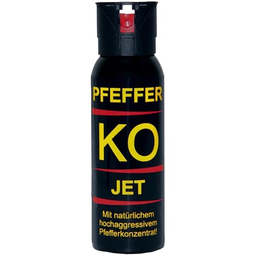 BALLISTOL 24491 Pfeffer-KO Jet 100ml Spray – Verteidigungsspray gegen Tiere –...