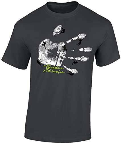Kletter Tshirt : Bouldern Adrenalin - T-Shirt Kletter Zubehör - Outdoor Ausrüstung -...