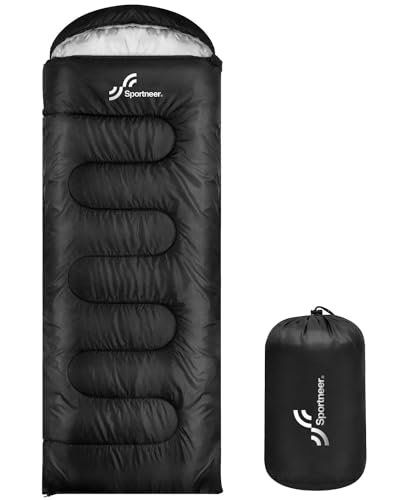 Schlafsack Outdoor für Camping: Sportneer 3-4 Jahreszeiten Sommerschlafsack Schlafsäcke...