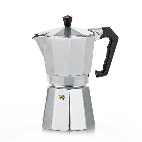 Kela Espressokocher für 6 Tassen, Espressokanne 300ml, ITALIA, Espressomaschine, silber...