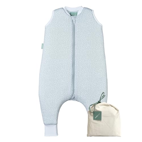 molis&co - Baby Schlafsack mit Füßen 2.5 TOG - Ganzjahres Schlafsack - Babyschlafsack...