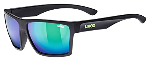 uvex LGL 29 - Sonnenbrille für Damen und Herren - verspiegelt - Filterkategorie 3 - black...