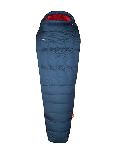 NORDKAMM Daunenschlafsack 3 Jahreszeiten, leicht und kleines Packmaß, für Outdoor und...