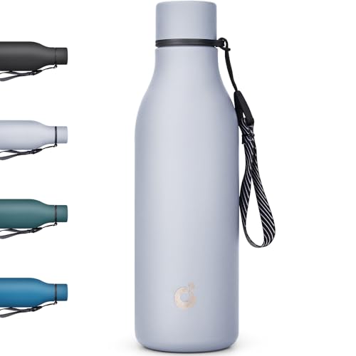 CodiCile Edelstahl Trinkflasche Thermobecher 550ml, BPA-freie Thermo Trinkflasche...