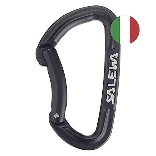 SALEWA HOT G3 BENT CARABINER, Schwarz