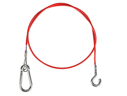 LAS 10728 Abreißseil Anhänger, für ALKO, mit Haken, Red