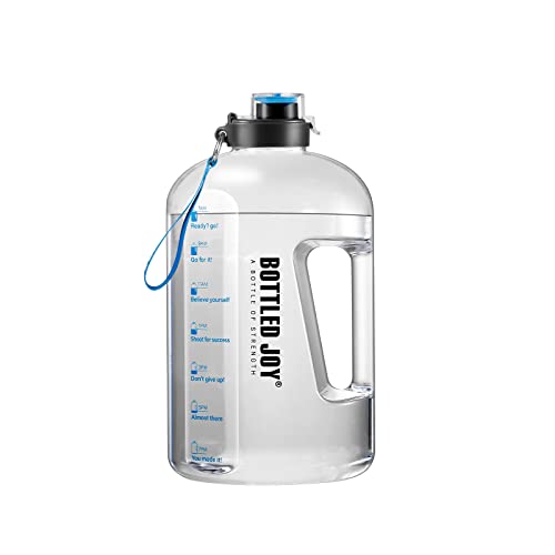 GHONLZIN Wasserflasche, 2.5 L Sports Bottle mit Zeitmarkierungs-Tracker Drink Bottle Water...