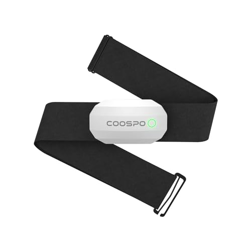 COOSPO H808S Brustgurt Pulsmesser ANT+/Bluetooth, Premium Herzfrequenzmesser Pulsgurt...