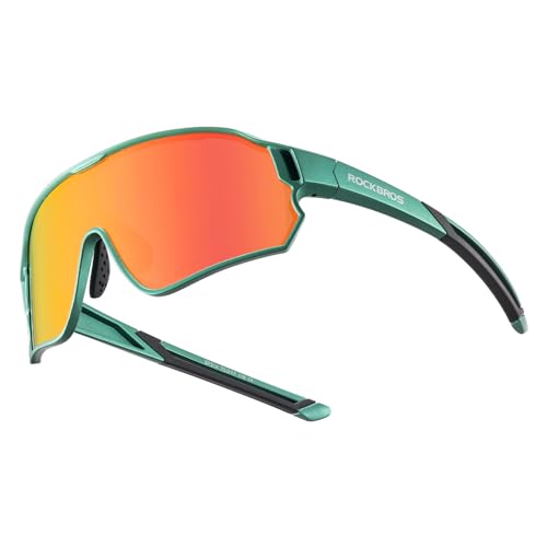 ROCKBROS Kinder Fahrradbrille Sportbrille UV400-Schutz Polarisierte Sonnenbrille TR90...