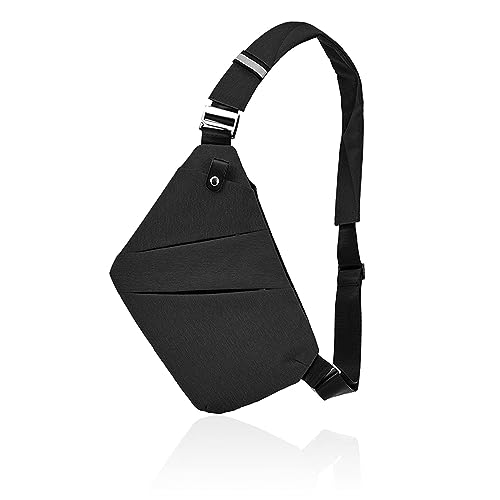 Fibrdoo Brusttasche, Anti-Diebstahl Sling Bag, Crossbody Schultertasche Herren Damen klein...