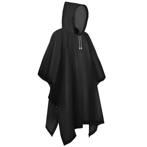 flintronic Regenponcho Regenmantel für Herren Damen, Wiederverwendbar Wasserdicht...