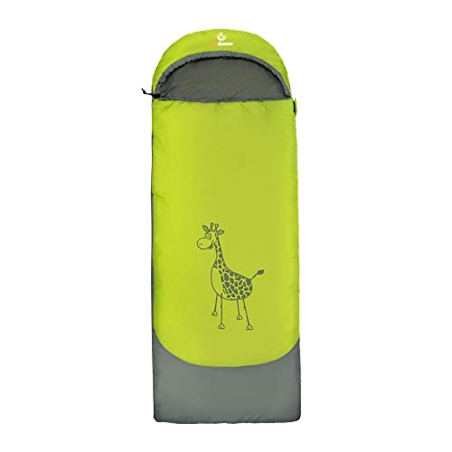 outdoorer Kinderschlafsack Dream Express Grün - Kinderschlafsack aus Baumwolle mit...
