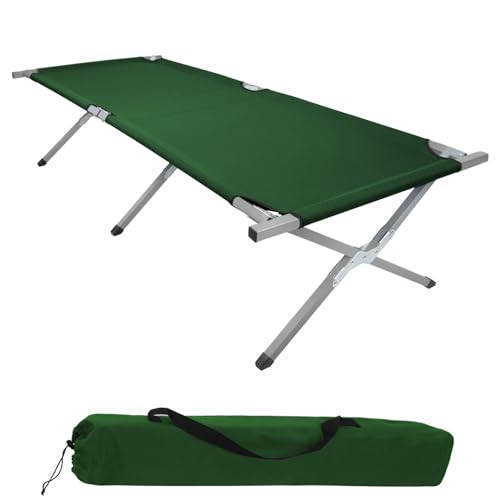 BB Sport Feldbett XXL Klappbett 210 x 72 x 45 cm Camping Bett bis 200 kg Belastbar Tragbar...