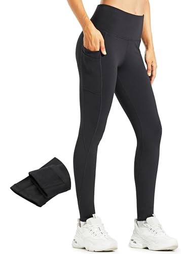 Libin Thermo Leggings Damen Winter Warm Thermoleggins Laufhose High Waist Wasserabweisend...