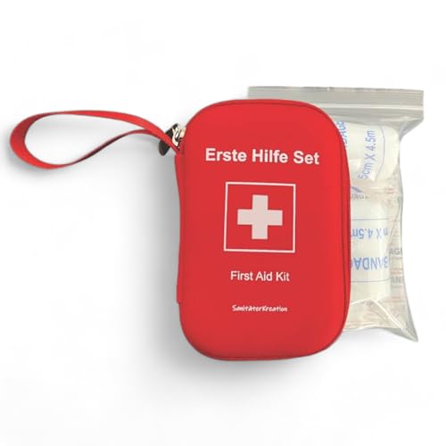 Erste Hilfe Set klein + Nachfüllpack + Stripes - Sanitäter Kreation - Taschenformat -...