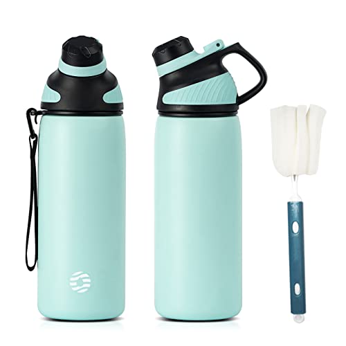 Fjbottle Edelstahl Trinkflasche Sport mit Magnetischem Deckel 1L, 800ml, 600ml, 400ml...