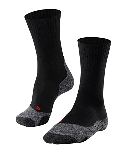 FALKE Herren Wandersocken TK2 Explore M SO Wolle antiblasen dick 1 Paar, Schwarz...