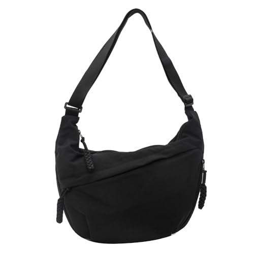 TIAASTAP Halbmond Umhängetasche Nylon Groß Crossbody Bag Shoulder Bag Women Half Moon...