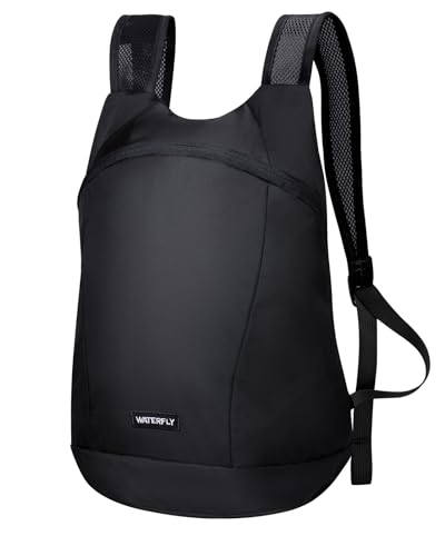 WATERFLY Ultraleicht Faltbar Rucksack 15L: Klein Packable Wanderrucksack Leicht Dünner...