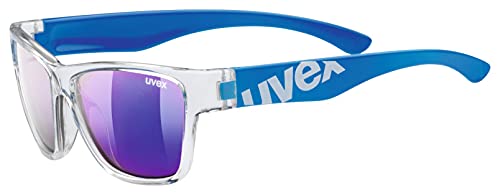 uvex Unisex Kinder, sportstyle 508 Sonnenbrille, clear blue/blue, one size
