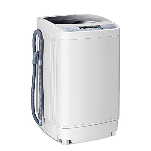 RELAX4LIFE 4,5 kg Vollautomatische Waschmaschine, Waschvollautomat mit Pumpe & Schleuder,...