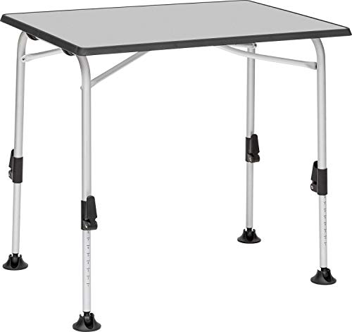 BERGER Ivalo 1 Campingtisch - Klapptisch Höhenverstellbar 80 x 60 cm Alu Campingtisch...