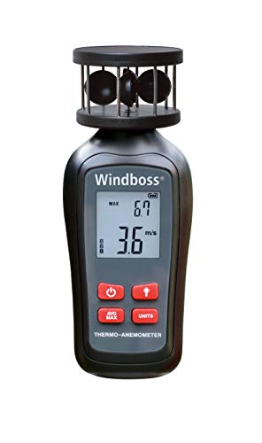 Windboss Windmesser mit Thermometer für Surfen