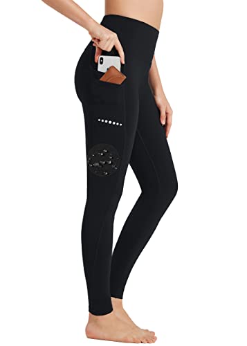 BAYGE Damen Sport Leggings Winter Hohe Taille Fleece Gefüttert Wasserdicht Blickdicht...