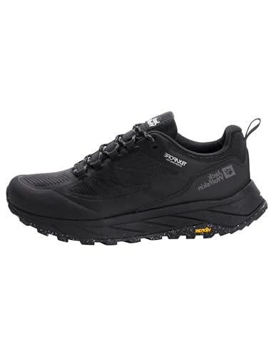 Jack Wolfskin Herren TERRAVENTURE Texapore Low M Walking-Schuh, Black/Black, 44 EU