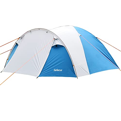 SAFACUS 4 Mann Camping Zelt, mit Vorraum, Iglu-Zelt für 4 Personen, leicht, stabil,...
