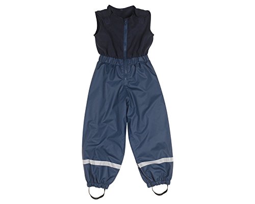 Playshoes Kinder Regenhose mit Fleecelatz