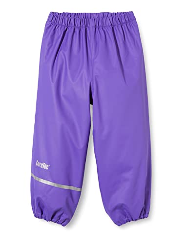 CareTec Jungen Rain Pants - Pu W/O Fleece Regenhose, Purple (633), 122 EU