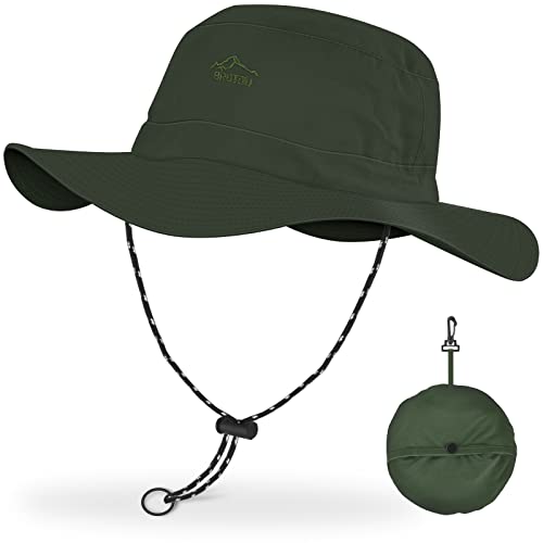 BROTOU Sonnenhut Herren Damen, UV-Schutz UPF 50+ Boonie Hut mit Breiter Krempe, Faltbar...