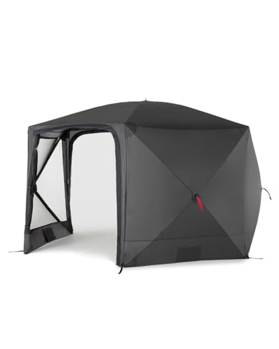 qeedo Quick Hub Hex Pop Up Pavillon faltbar (3,66 x 2,18m) Pavillon Camping, Event Shelter...