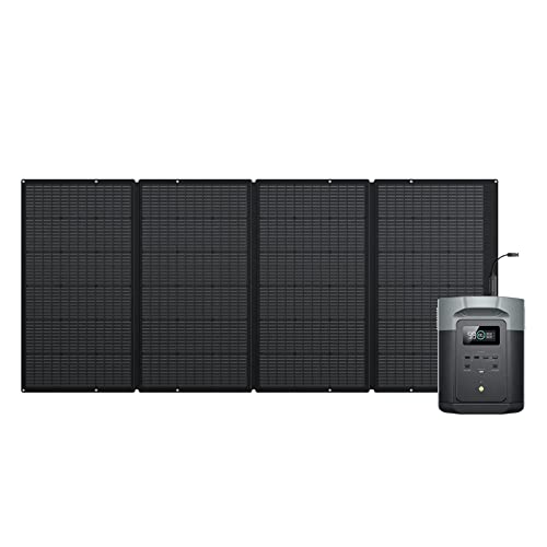 EcoFlow DELTA 2 Max tragbare Powerstation 2048Wh mit 400W Solarpanel