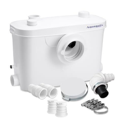 Aquamatix Hebeanlage 400W Sanitäre Abwasserpumpe 100L/min 6,5m Vertikale Förderstrecke...