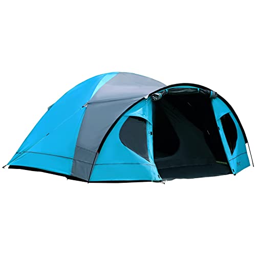 Portal Blackout Zelt 3-4 Perosonen mit Vorzelt Camping Kuppelzelt 4000mm wasserdicht...