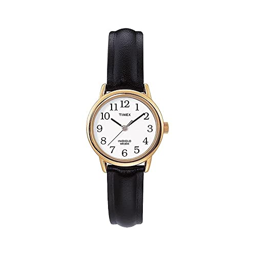 Timex Damen-Armbanduhr Weiß Analog Leder