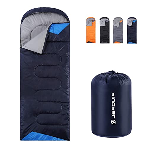 JEAOUIA 3-Jahreszeiten-Schlafsäcke für Erwachsene, Rucksackreisen, leicht, wasserdicht,...