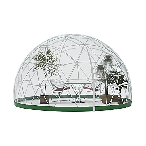 Garden Igloo Dome, 12FT PVC Bubble Dome, Geodätische Kuppel mit PVC Abdeckung, Luftblasen...