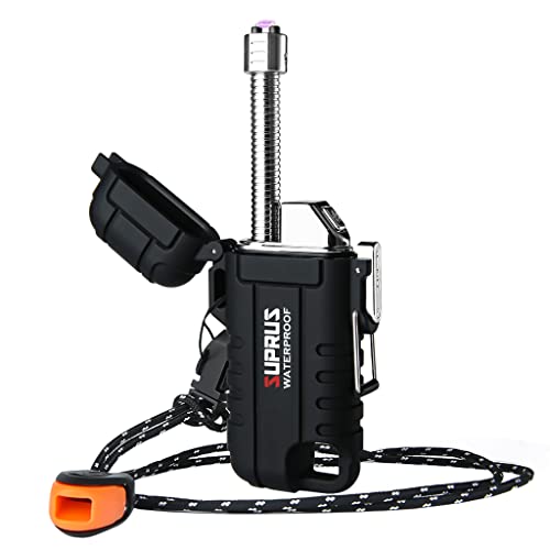 SUPRUS Wasserdichtes Feuerzeug Winddichtes Feuerzeug Arc Plasma Feuerzeuge USB-C...